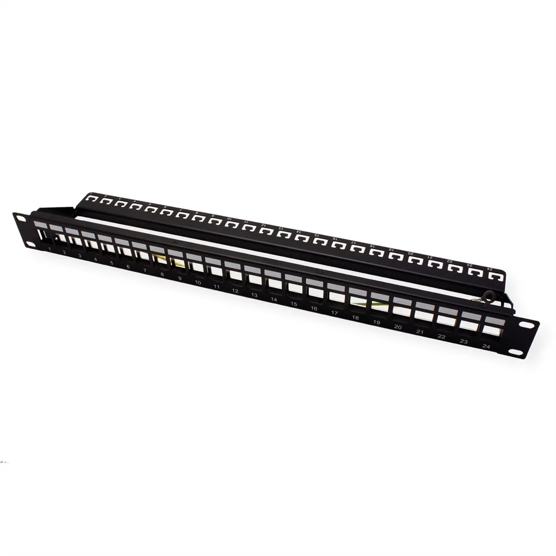 patch-panel-roline-19-keystone-24p-ekranowany-czarny