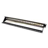 patch-panel-roline-19-keystone-24p-ekranowany-czarny-stan-nowy