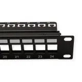 patch-panel-roline-19-keystone-24p-ekranowany-czarny-kod-producenta-26-11-0360