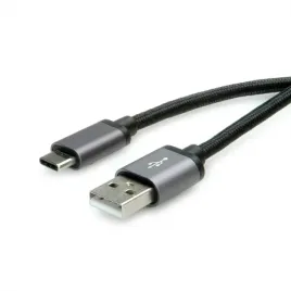 roline-usb-2-0-kabel-c-a-m-m-zwart-08-m