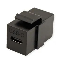 value-usb-type-c-keystone-module-zwart