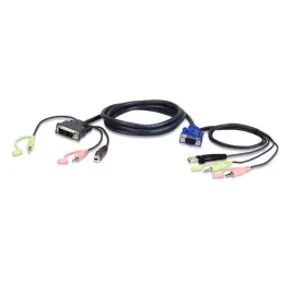 aten-2l-7dx3u-kabel-kvm-vga-dvi-3-m-czarny-3-m