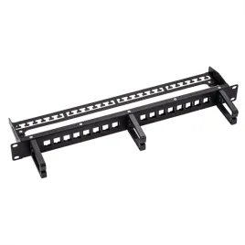 patch-panel-roline-19-keystone-16p-ekranowany-czarny