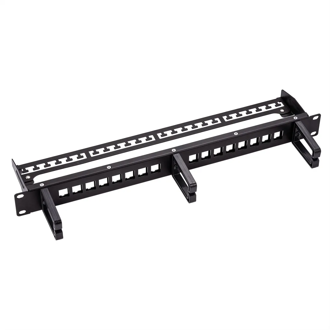 patch-panel-roline-19-keystone-16p-ekranowany-czarny