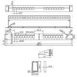patch-panel-roline-19-keystone-16p-ekranowany-czarny-stan-nowy