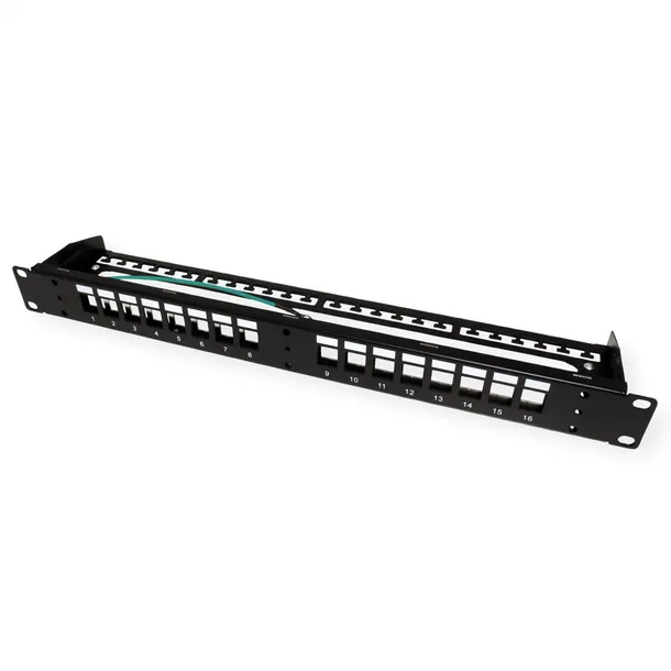 patch-panel-roline-19-keystone-16p-ekranowany-czarny-kod-producenta-26-11-0363
