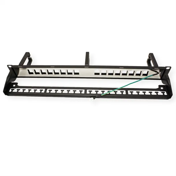 patch-panel-roline-19-keystone-16p-ekranowany-czarny-marka-roline