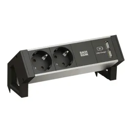 bachmann-desk2-alu-black-2x-gniazdo-z-uziemieniem-1x-ladowarka-usb