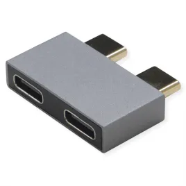 adapter-roline-usb-3-2-gen-2-2x-usb-typu-c-2x-typu-c-m-f-srebrny