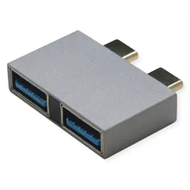 adapter-roline-usb-3-2-gen-2-2x-usb-typu-c-2x-typu-a-m-f-srebrny
