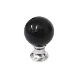 galka-meblowa-kula-25-mm-szklo-krysztal-murano-mosiadz-chrom-czarny