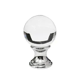 galka-meblowa-kula-przezroczysta-30-mm-szklo-krysztal-murano-chrom-polysk