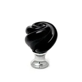 galka-meblowa-kula-25-mm-szklo-krysztal-murano-mosiadz-chrom-czarny