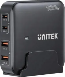 unitek-ladowarka-gan-100w-2xusb-a-2xusb-c-czarna