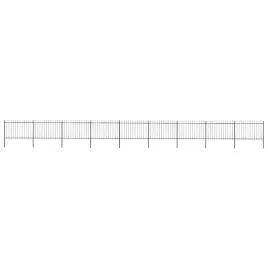 vidaxl-ogrodzenie-z-pretow-z-grotami-stalowe-153-x-12-m-czarne
