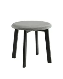 taboret-z-okraglym-siedziskiem-tb4-fx-szare-siedzisko-czarny-stelaz