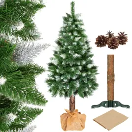 choinka-na-pniu-220-cm-sztuczna-sosna-diamentowa-osniezona