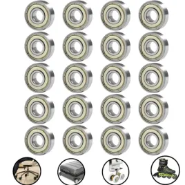 40x-zestaw-lozyska-608zz-abec-7-kulkowe-do-rolek-walizki-hulajnog-8x22x7mm