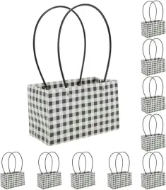 torebki-na-kwiaty-z-motywem-czarnej-kratki-20x10x13-cm-zestaw-10-szt