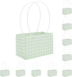 torebki-na-kwiaty-z-motywem-zielonej-kratki-20x10x13-cm-zestaw-10szt