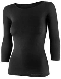 welniana-koszulka-rekaw-3-4-damska-merino-brubeck-welna-wool-ls1628w-or-m