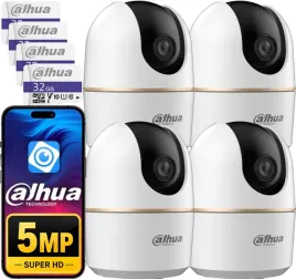 4x-kamera-wifi-wewnetrzna-niania-5mpx-dahua-hero-obrotowa-audio-karta-32gb
