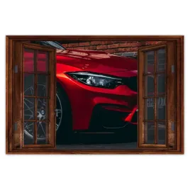 naklejki-90x60-czerwone-bmw-samochod