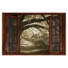naklejki-90x60-deby-w-parku-sepia