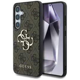 guess-big-4g-logo-classic-logo-etui-do-samsung-galaxy-s25-brazowy