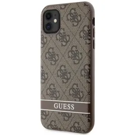 guess-etui-hard-case-do-iphone-11-61-xr-4g-stripe-brazowe-z-logo