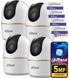 4x-kamera-wifi-wewnetrzna-niania-5mpx-dahua-hero-obrotowa-audio-karta-64gb