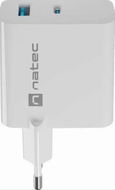 natec-ribera-gan-65w-usb-a-usb-c-biala-zgodnosc-ze-standardem-quick-charge-3-0