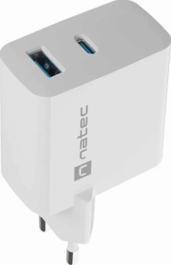 natec-ribera-gan-65w-usb-a-usb-c-biala-stan-nowy