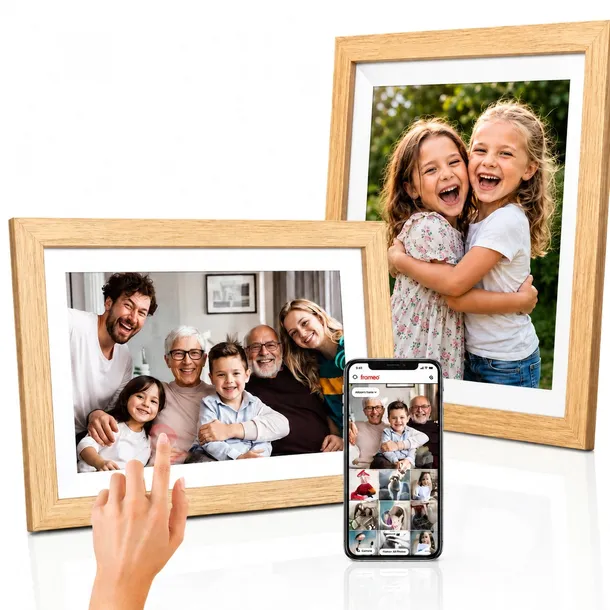 RAMKA NA ZDJĘCIA CYFROWA EKRAN DOTYKOWY APLIKACJA FRAMEO WiFi 10,1" 32GB