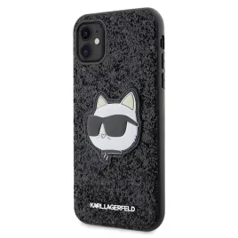 karl-lagerfeld-etui-do-iphone-11-61-xr-hardcase-czarny-glitter-z-choupette