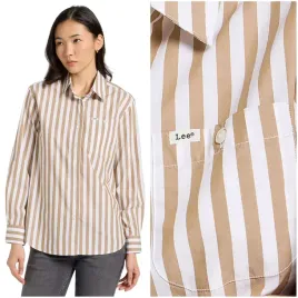 lee-all-purpose-shirt-khaki-stripe-bawelniana-damska-koszula-w-paski-xl