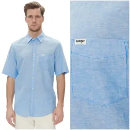 wrangler-1-pkt-shirt-blekitna-lniano-bawelniana-koszula-krotki-rekaw-m