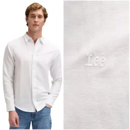 lee-shirt-bright-white-biala-koszula-lniano-bawelniana-meska-male-logo-l
