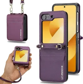 lc-imeeke-skorzane-etui-do-samsung-galaxy-z-flip-5-fioletowe-pasek-portfel