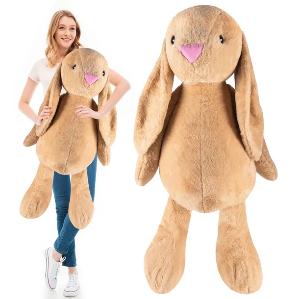 Miś Maskotka Poduszka Duży Pluszowy Zając 120cm Przytulanka XXL Zabawka
