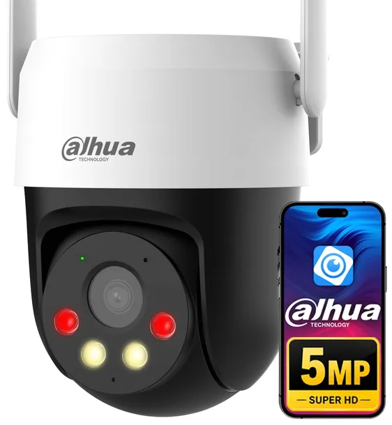 Kamera Obrotowa LTE 4G Dahua P5AE-PV-4G 5MPx 3K Autotracking Dual Light