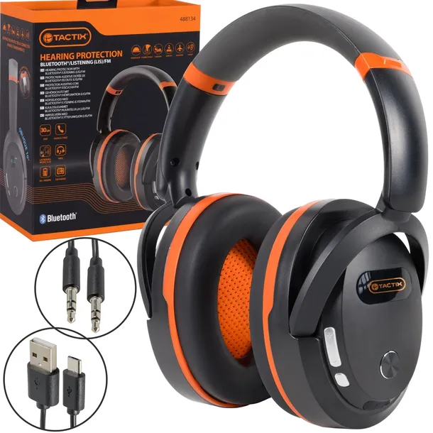 TACTIX Nauszniki ochronne BLUETOOTH/FM/G4.0