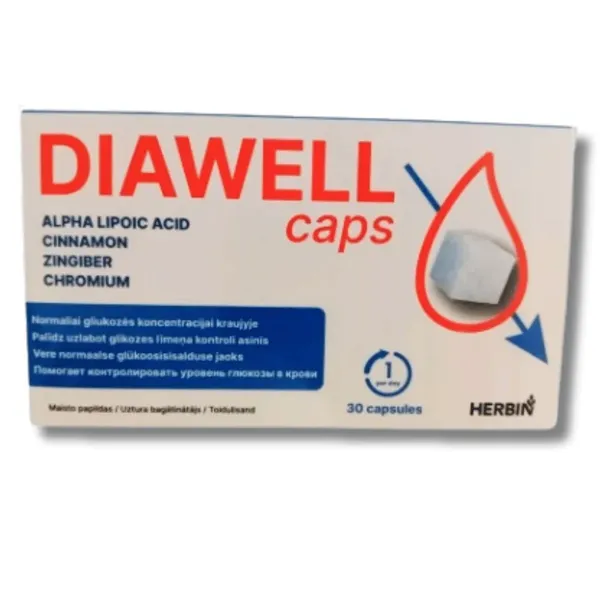 Diawell Cukier Odchudzanie Insulina Metabolizm Kwas Alfa-Liponowy 30k