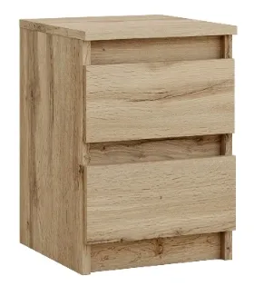 SZAFKA NOCNA WOTAN STOLIK NOCNY DWIE SZUFLADY 30cm SYPIALNIA SALON BIURO