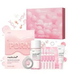 medicube-pdrn-glow-kit-zestaw-glow-skin-serum-toner-krem-maska-nawilzajace