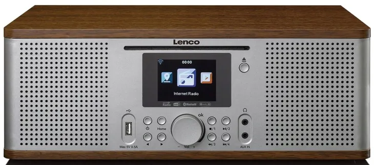 Radio Internetowe Lenco DIR-270WD DAB+ RDS Spotify USB CD MP3 SmartRadio BT