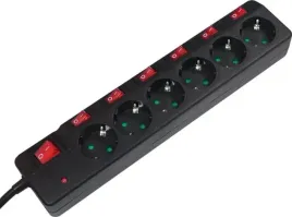 logilink-6-gniazd-1-5m-czarna