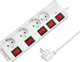 logilink-4-gniazda-1-5m-biala