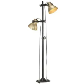 vidaxl-lampa-podlogowa-z-2-kloszami-mosiadz-e27-zeliwo