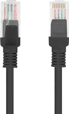 patchcord-kat-5e-utp-1m-czarny-fluke-passed-lanberg